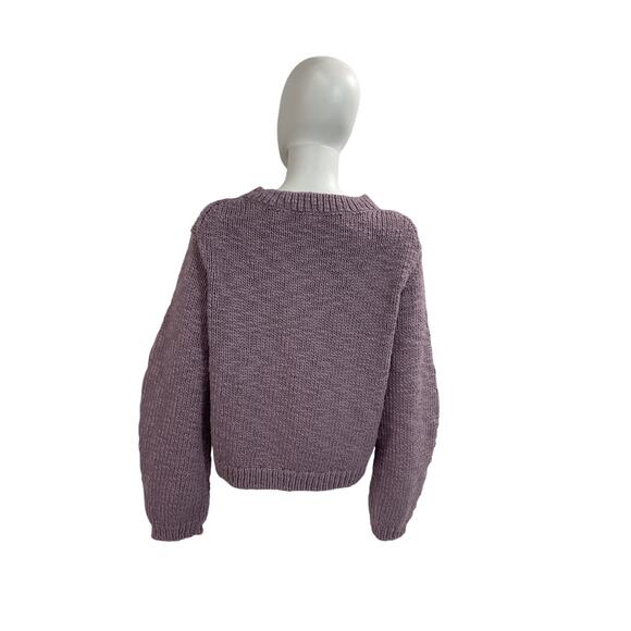 Helmut Lang Purple Wool Sweater Size S - Picture 2 of 4